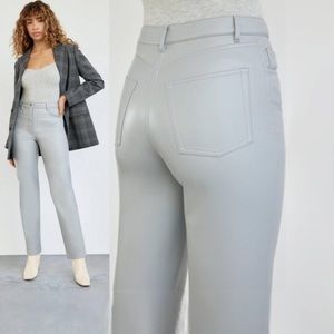 Wilfred Faux Leather Gray Pants Womens Size 2